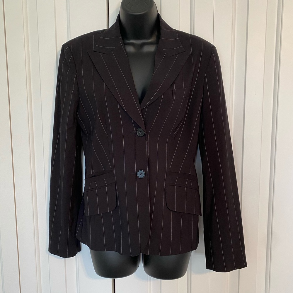 ESPRIT Pinstripe Suit Jacket, 6